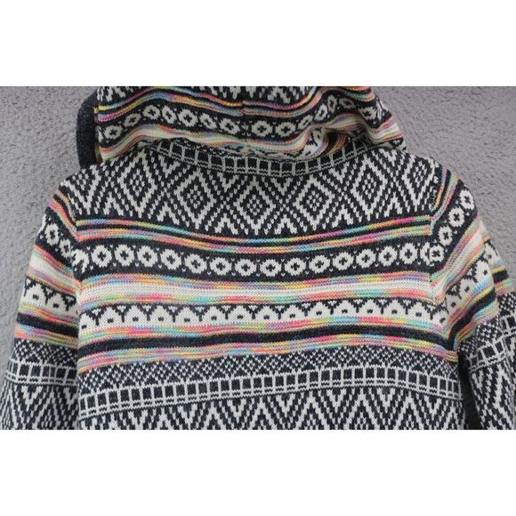 Monteau LA Aztec Long Hooded Open Cardigan-Size Small-Pockets - Picture 10 of 10
